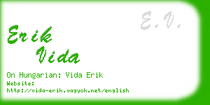 erik vida business card